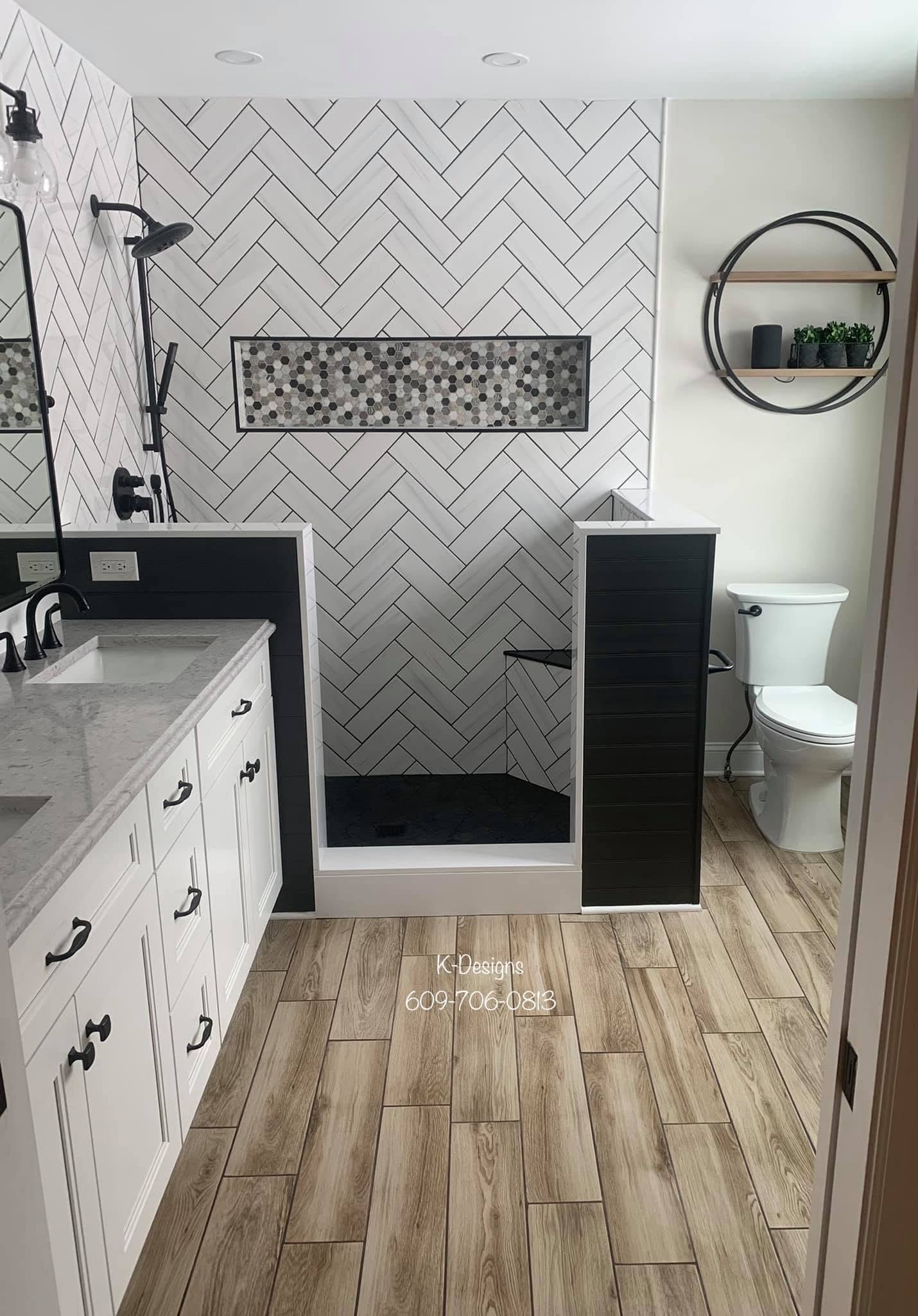 Refined bath retreat, bathroom renovation by Next Gen K Designs