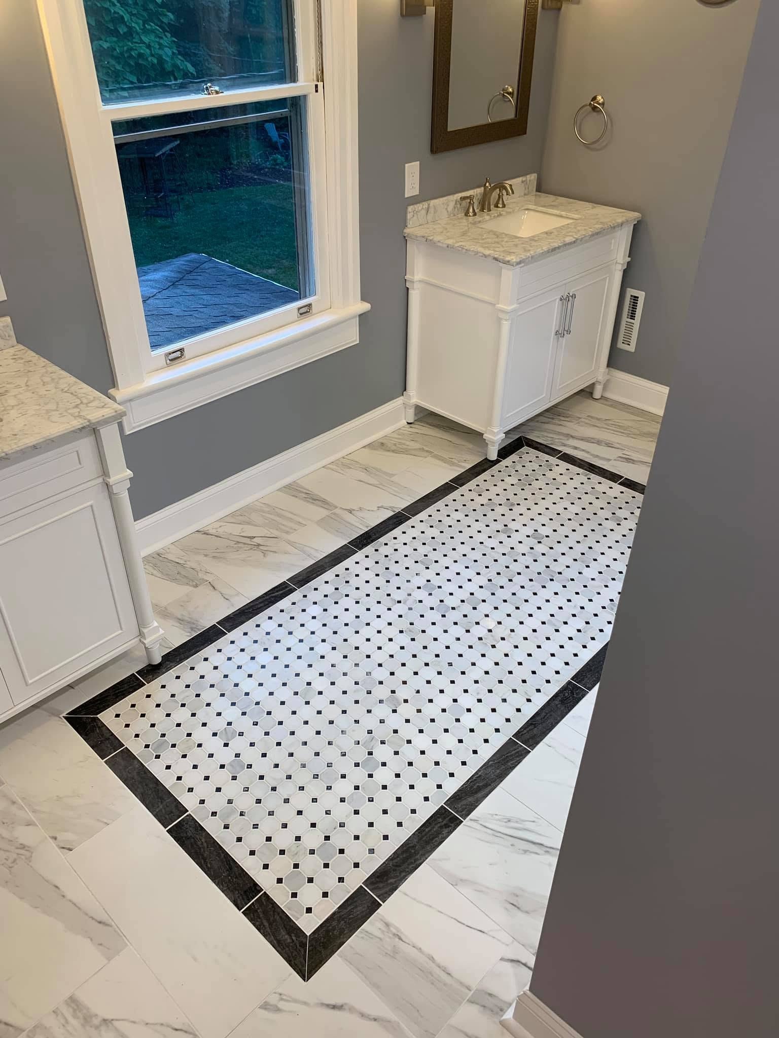Tile inlay detail, custom details by Next Gen K Designs